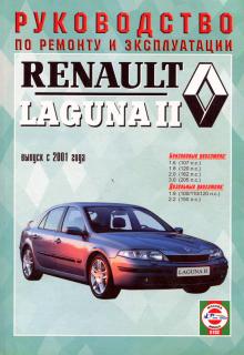 RENAULT Laguna 2, с 2001 г., бензин / дизель