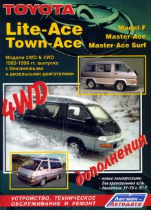 TOYOTA Lite-Ace / Town-Ace, с 1985 по 1996 г., бензин / дизель